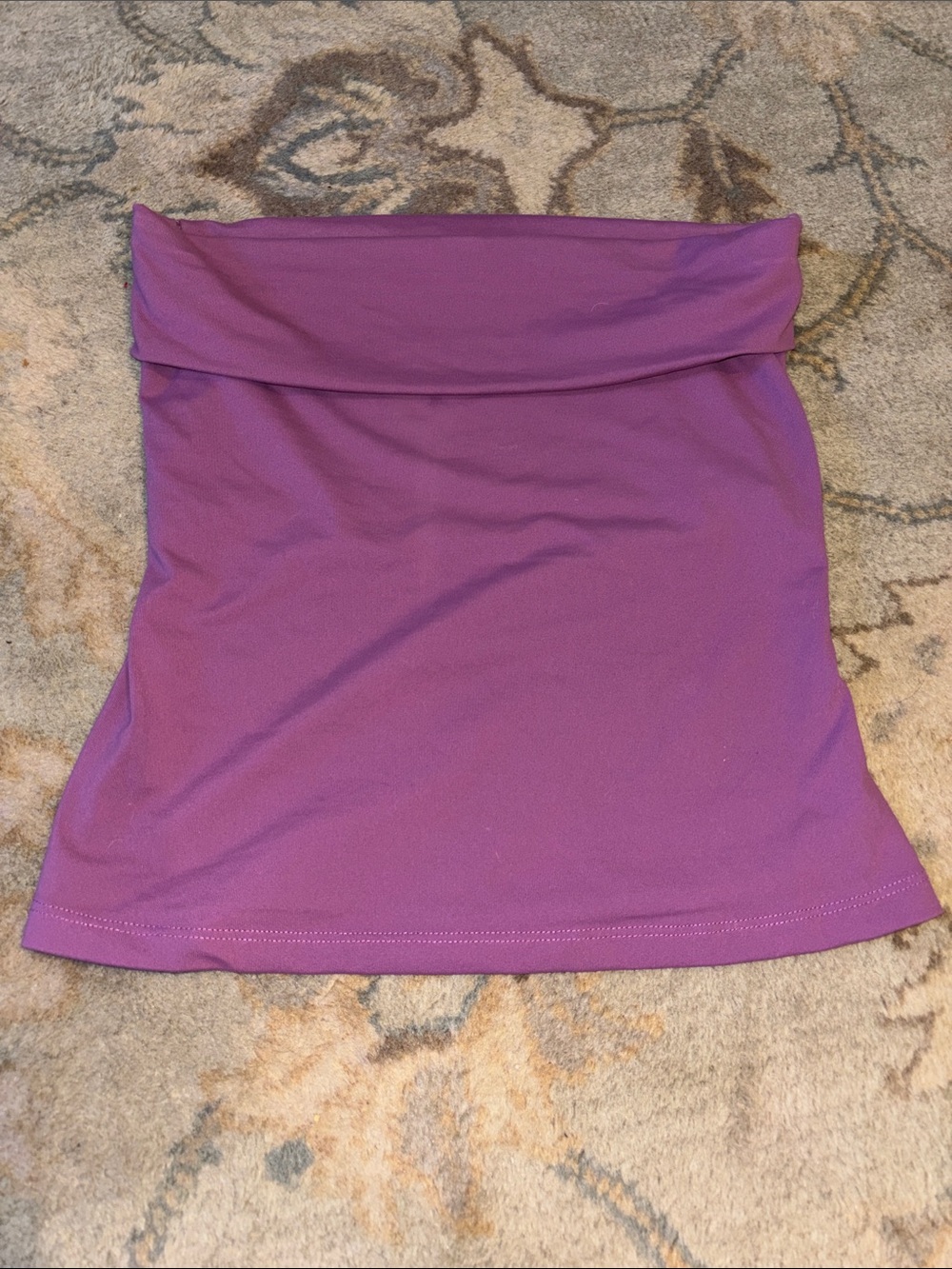 Express Mauve Fold-Over Tube Top